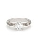 1.05ct VS1, G GIA Certified Round Brilliant Diamond Engagement Ring 18KW Gold